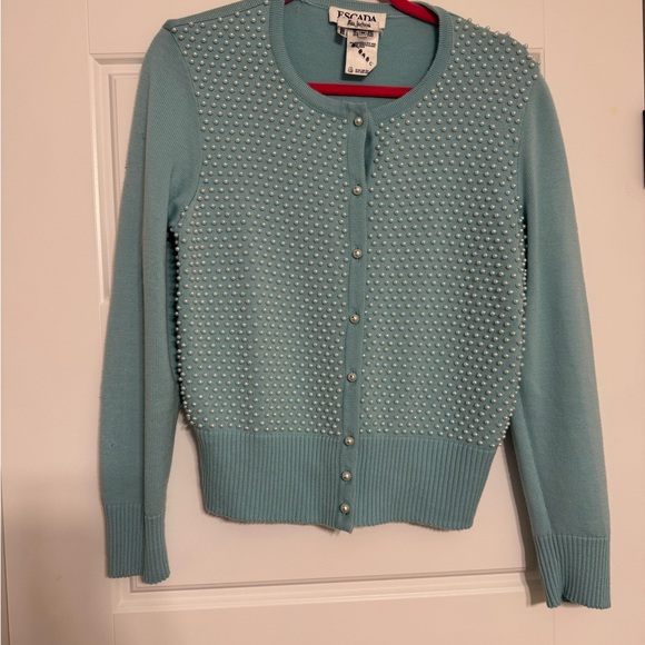 Escada Vintage Pearl Cardigan - Picture 2 of 7